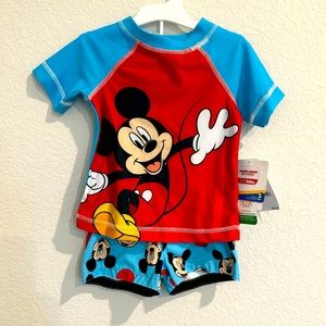 Toddler boy Mickey Mouse swimsuit set 2-piece